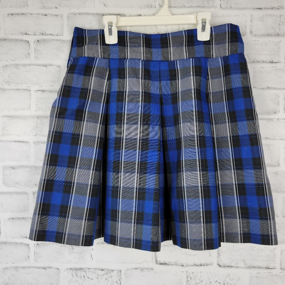Parker Plaid Pleated Skirt SZ 7